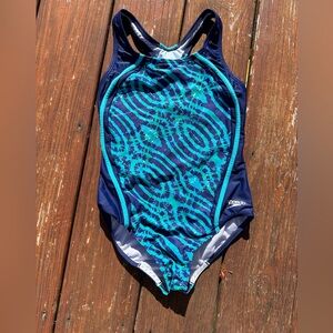 Speedo Navy  and Turquoise Swimwear